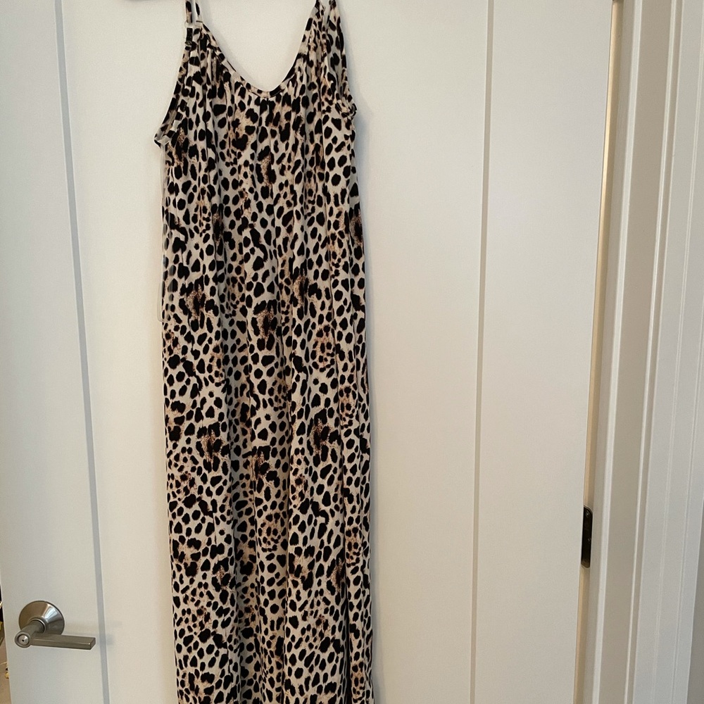Wide leg cheetah romper